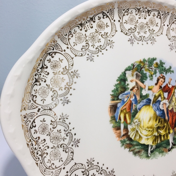 1982, platter plate served Vintage Victorian.  Exc - Picture 10 of 14